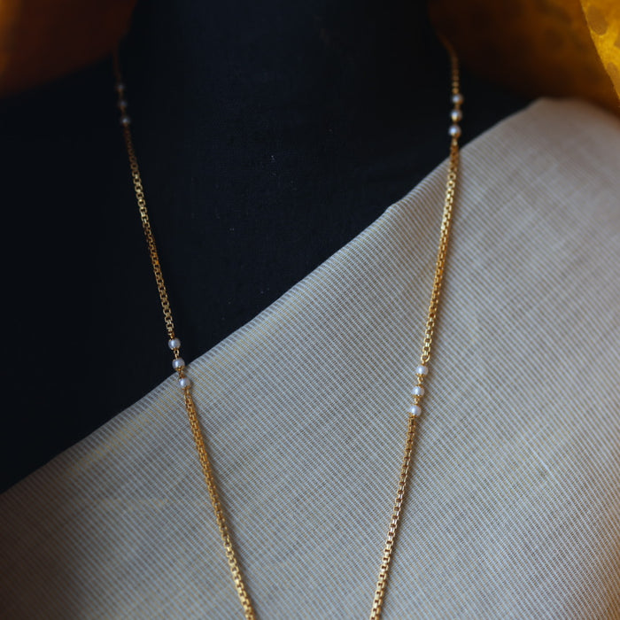 Heritage gold plated simple gold padakam necklace HP0028