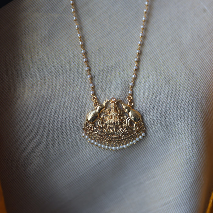 Heritage gold plated simple gold padakam necklace HP0023