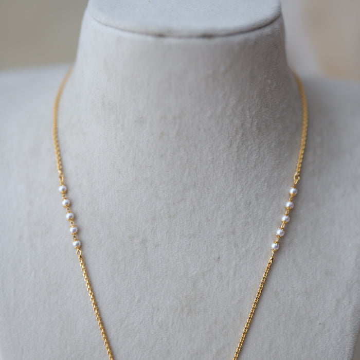 Heritage gold plated padakam long necklace HP7787