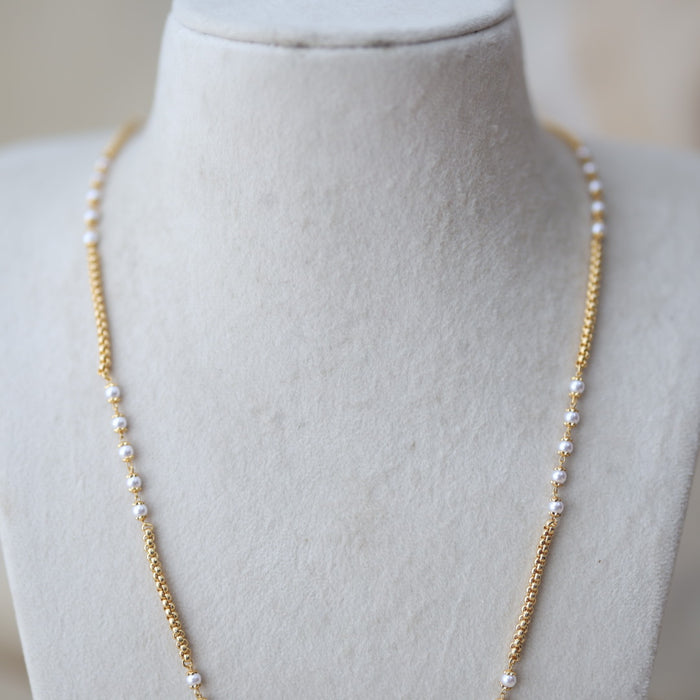 Heritage gold plated padakam long necklace HP7886
