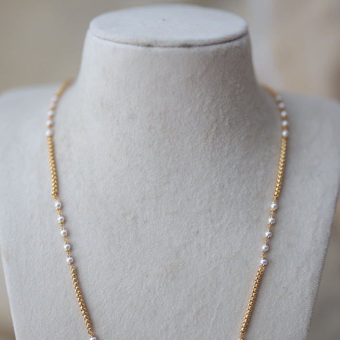 Heritage gold plated padakam long necklace HP7886