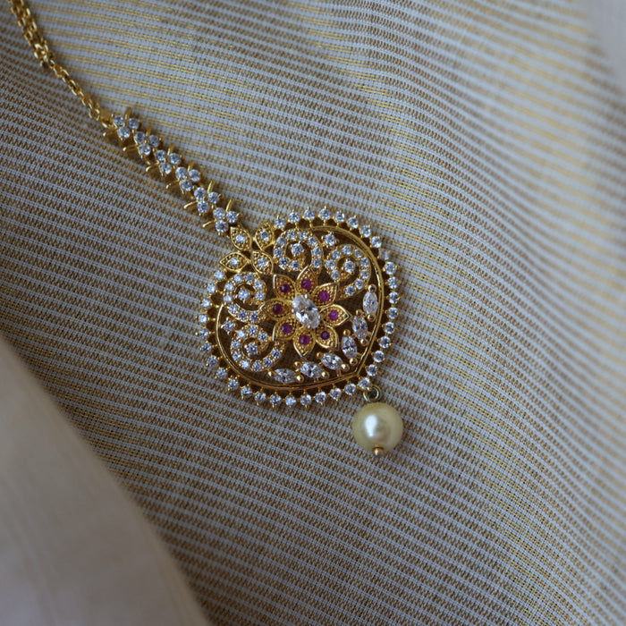 Heritage gold plated maang TH1316