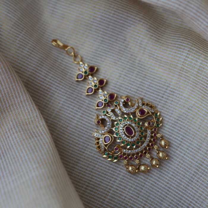 Antique multi stone tikka TA125