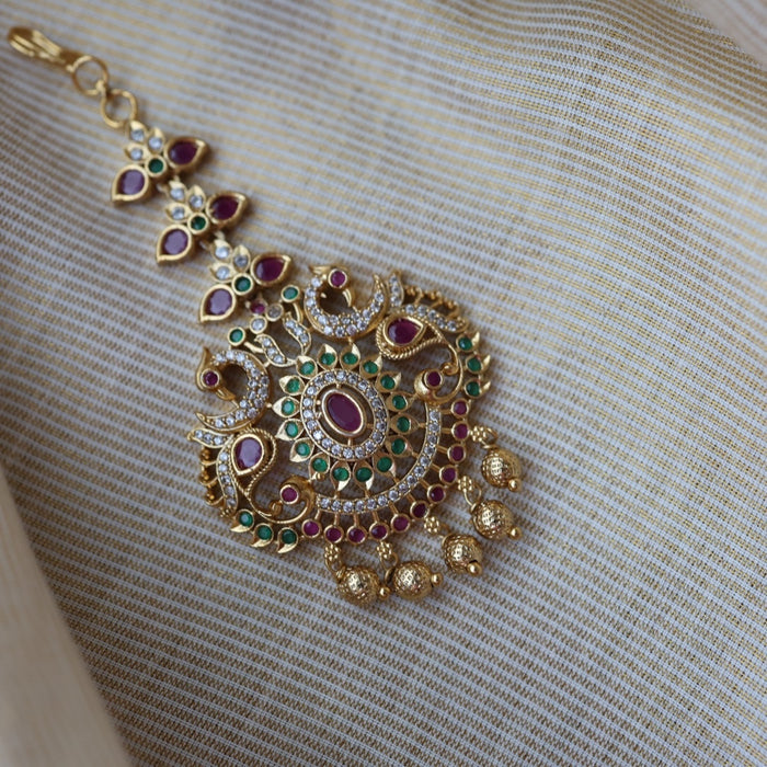 Antique multi stone tikka TA125