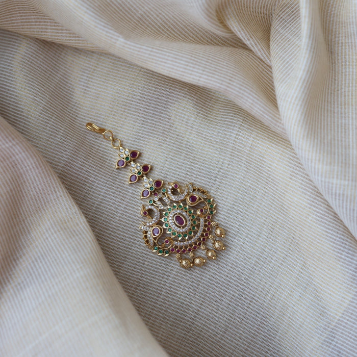 Antique multi stone tikka TA125