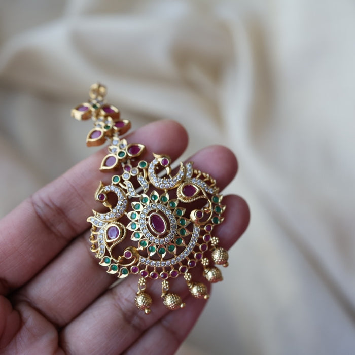 Antique multi stone tikka TA125