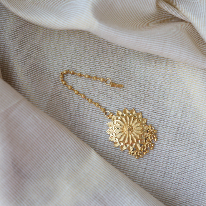 Heritage gold plated maang tikka TH652