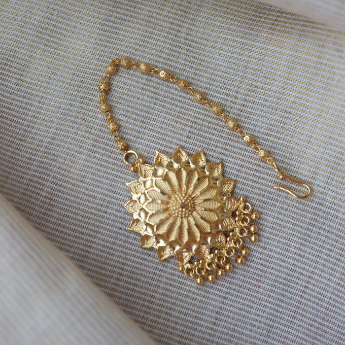 Heritage gold plated maang tikka TH652