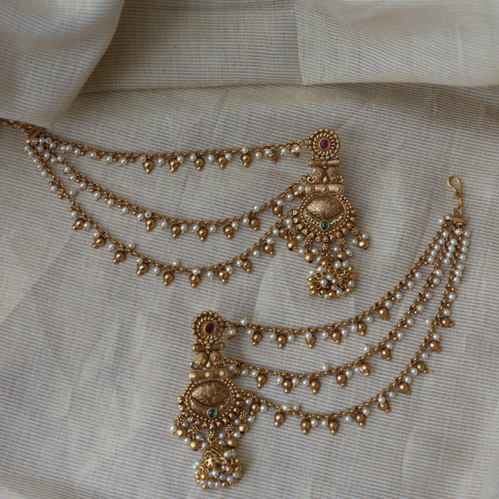 Antique mattal design jumka earrings AJJ1781