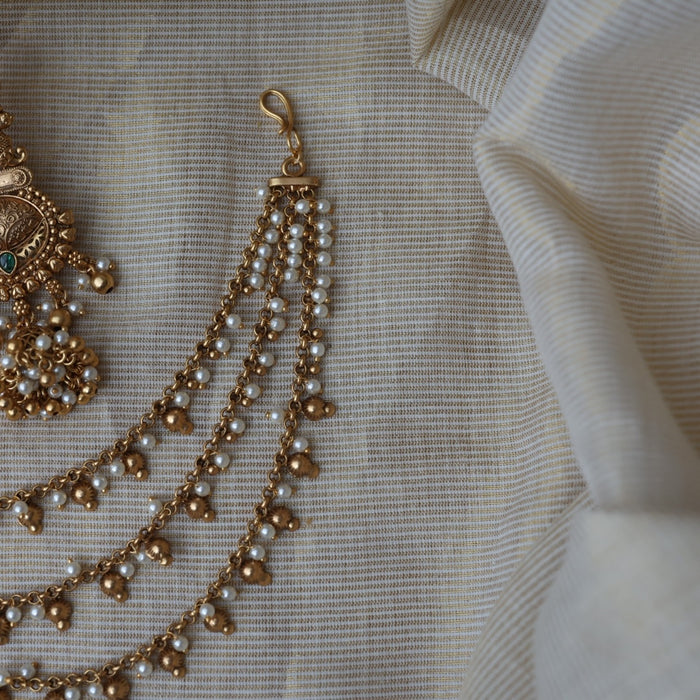 Antique mattal design jumka earrings AJJ1781