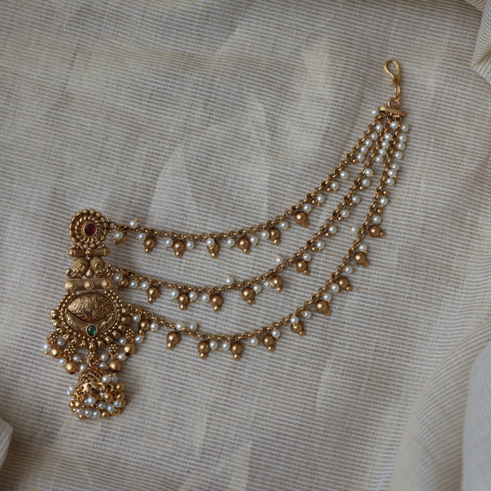 Antique mattal design jumka earrings AJJ1781