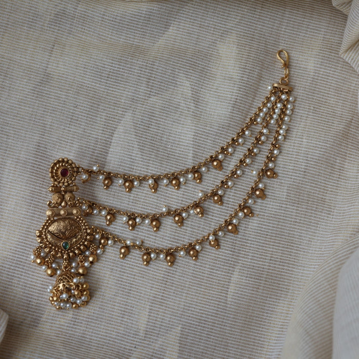 Antique mattal design jumka earrings AJJ1781