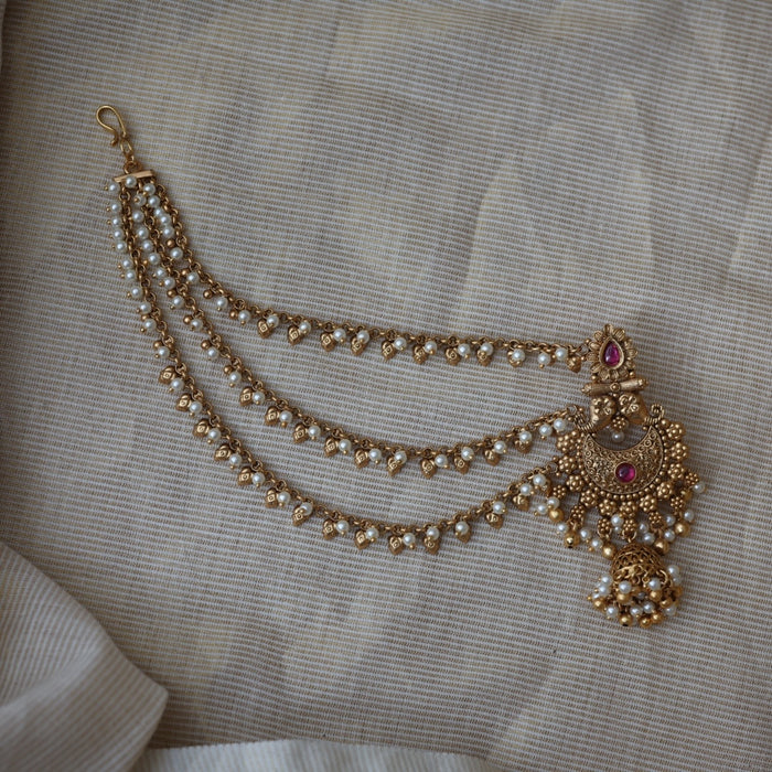 Antique mattal design jumka earrings AJJ1782