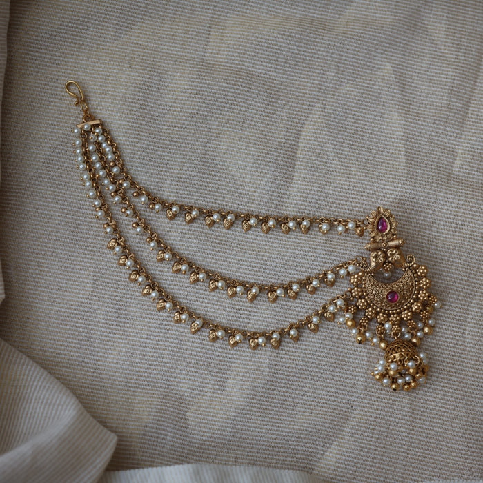 Antique mattal design jumka earrings AJJ1782