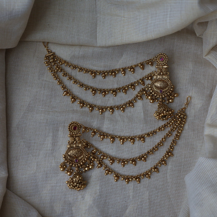 Antique mattal design jumka earrings AJJ17343