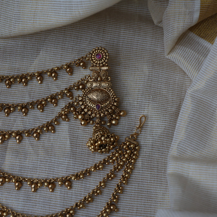 Antique mattal design jumka earrings AJJ17343