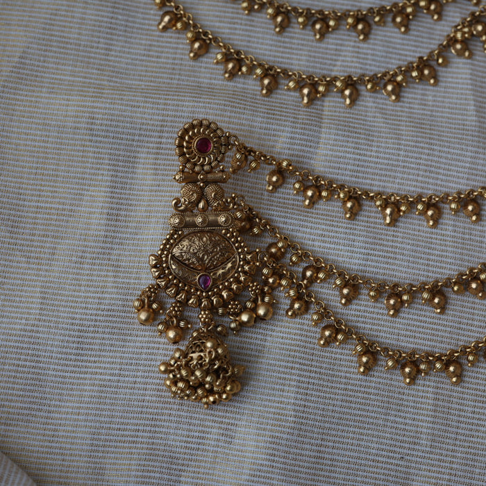 Antique mattal design jumka earrings AJJ17343