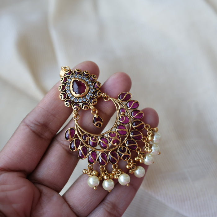 Antique ruby stone tikka TA796