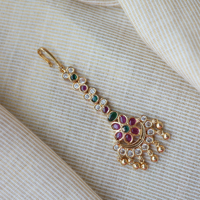 Antique multi stone tikka TH733