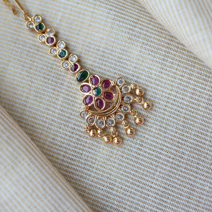 Antique multi stone tikka TH733