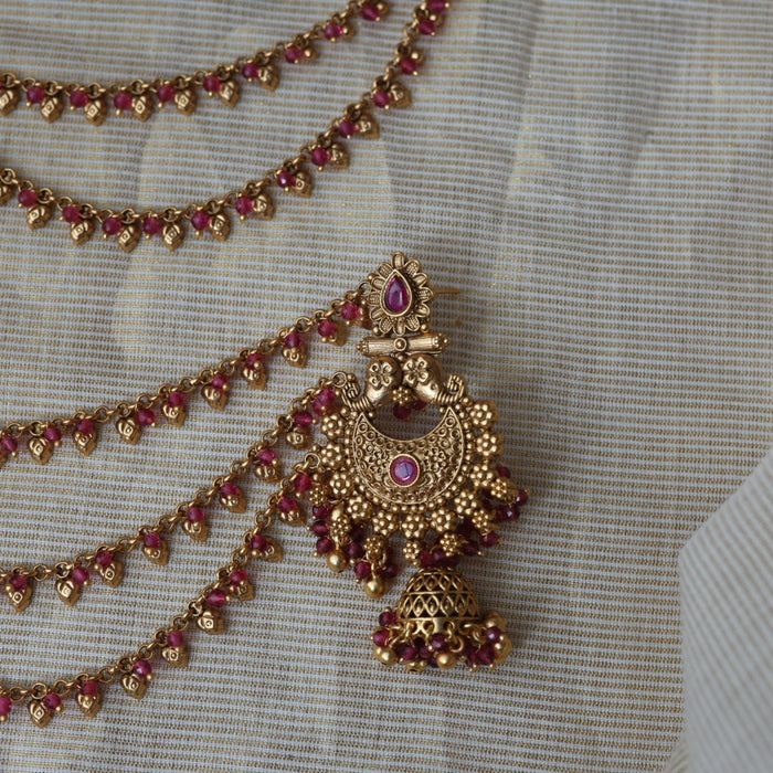 Antique mattal design jumka earrings AJJ1738