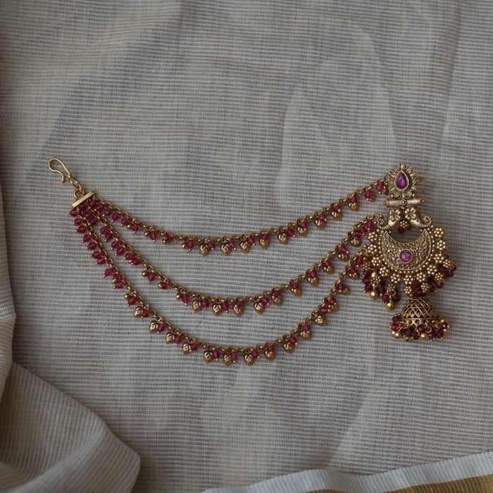 Antique mattal design jumka earrings AJJ1738