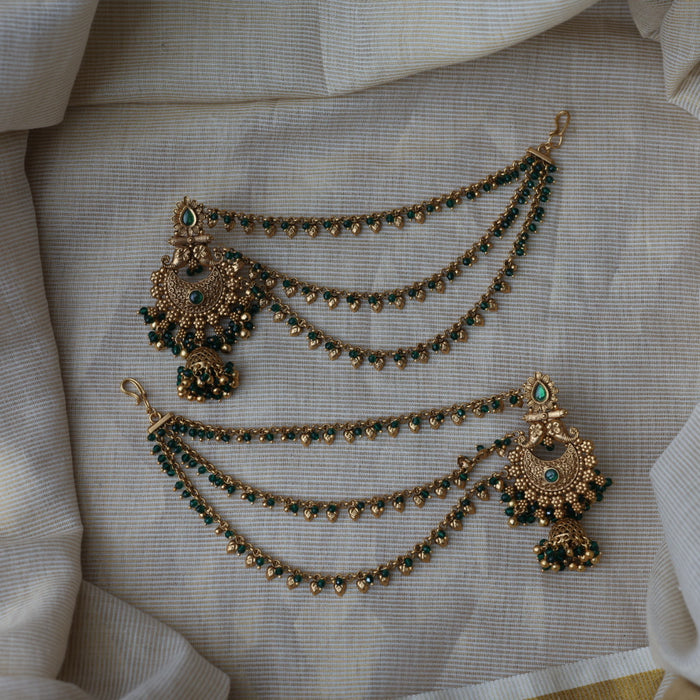 Antique mattal design jumka earrings AJJ1740