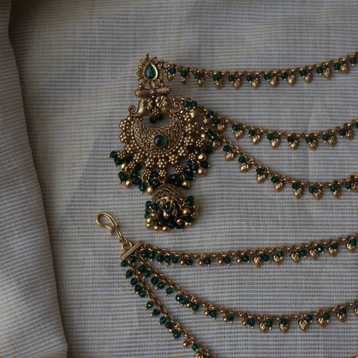 Antique mattal design jumka earrings AJJ1740