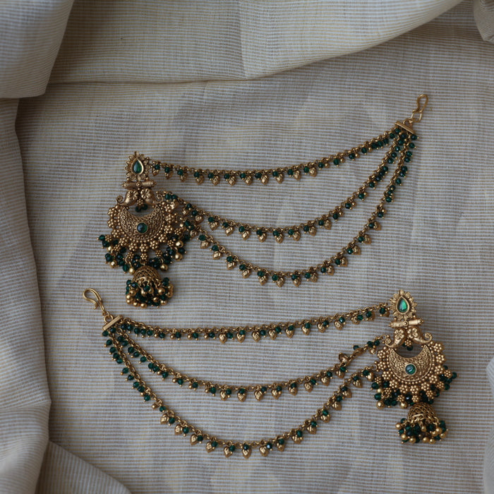 Antique mattal design jumka earrings AJJ1740