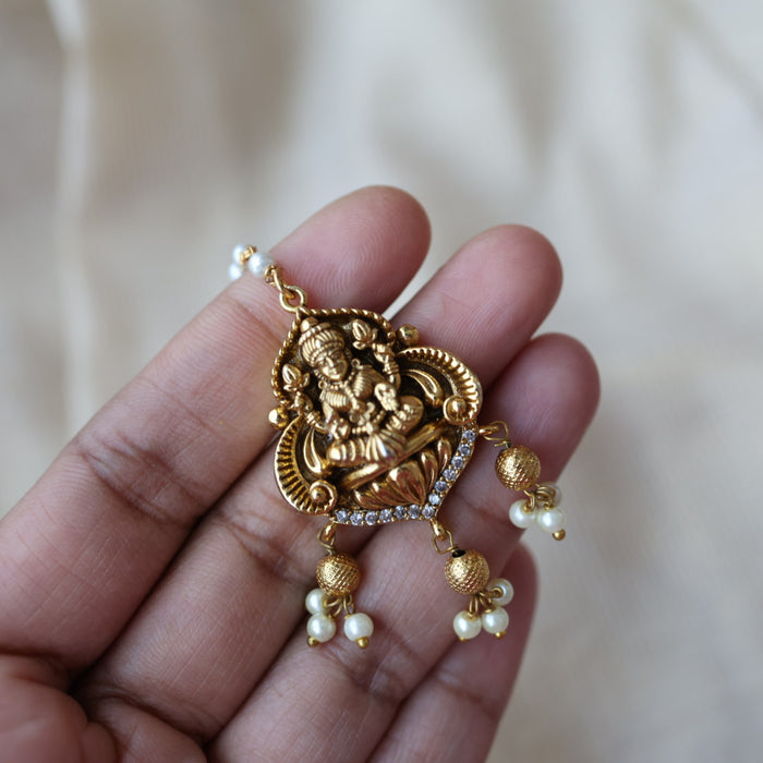 Antique temple design maang tikka TA332