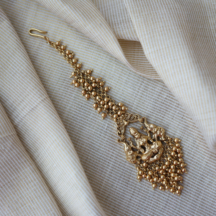 Antique temple design maang tikka TA3488