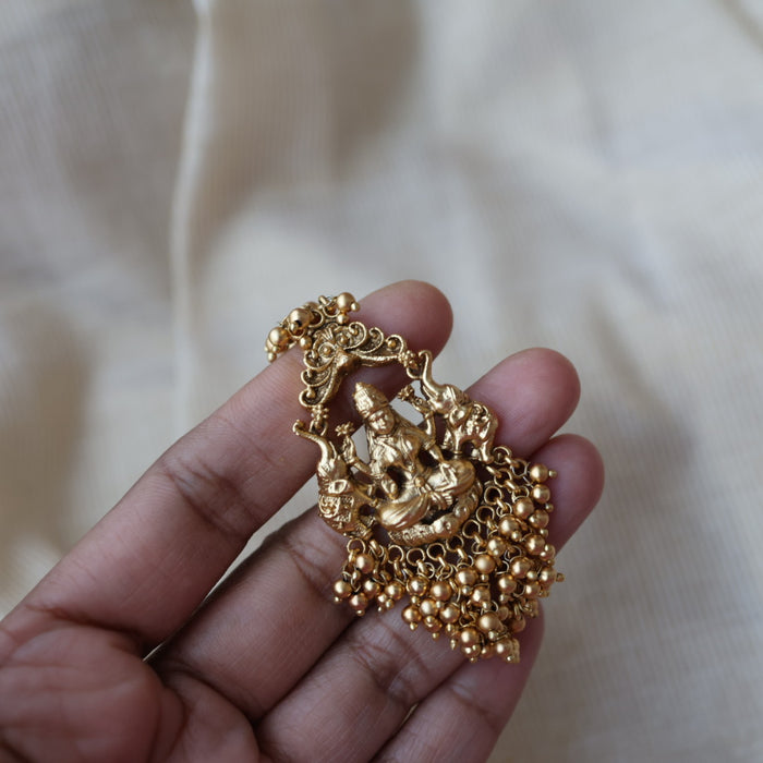 Antique temple design maang tikka TA3488