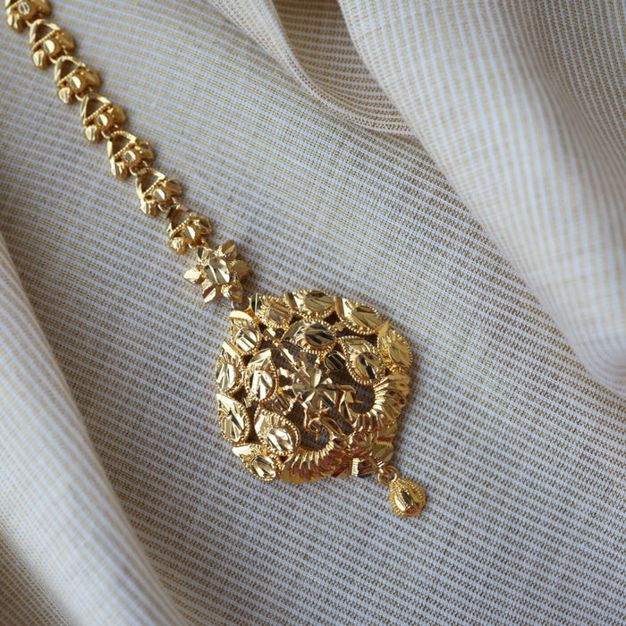 Heritage gold plated maang tikka TH3272