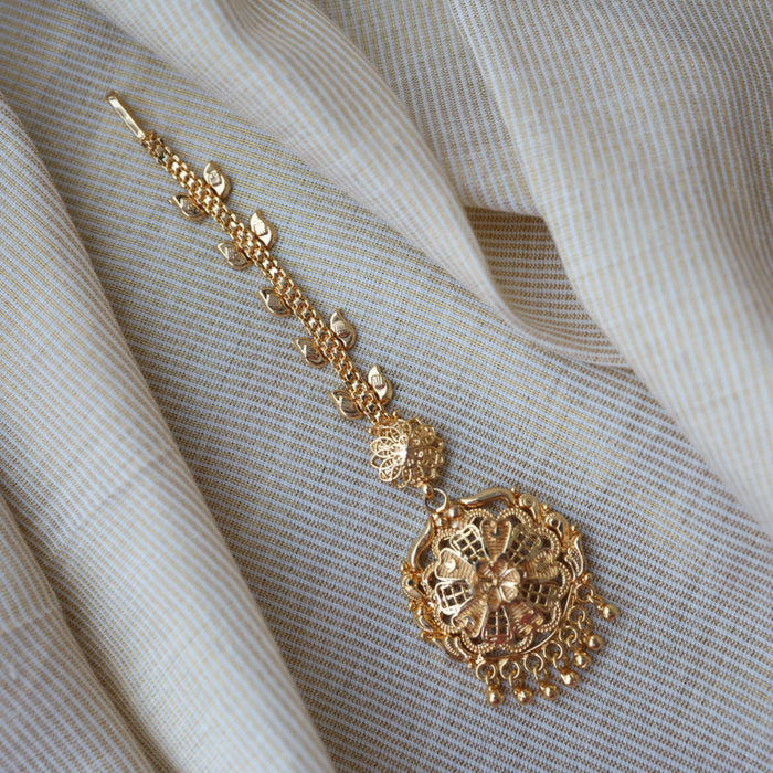 Heritage gold plated maang tikka TH270