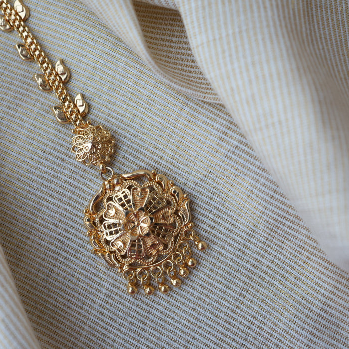 Heritage gold plated maang tikka TH270