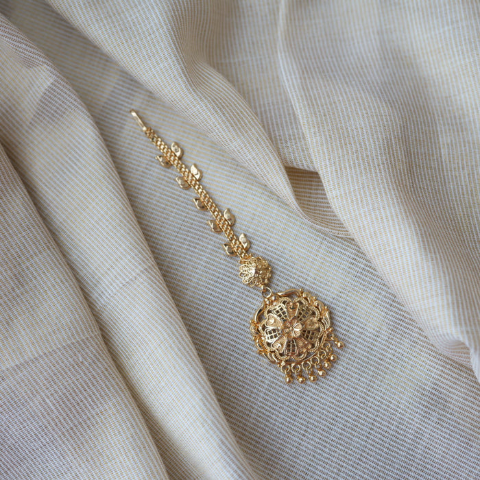 Heritage gold plated maang tikka TH270