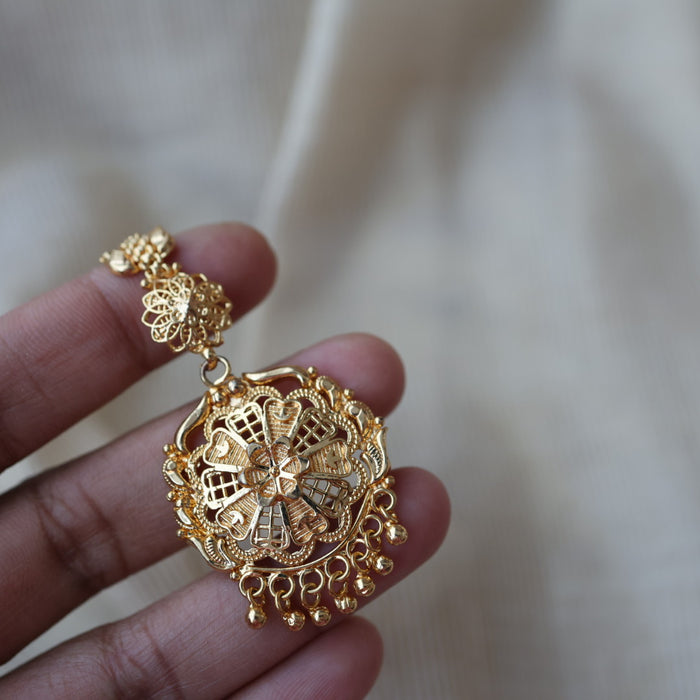 Heritage gold plated maang tikka TH270