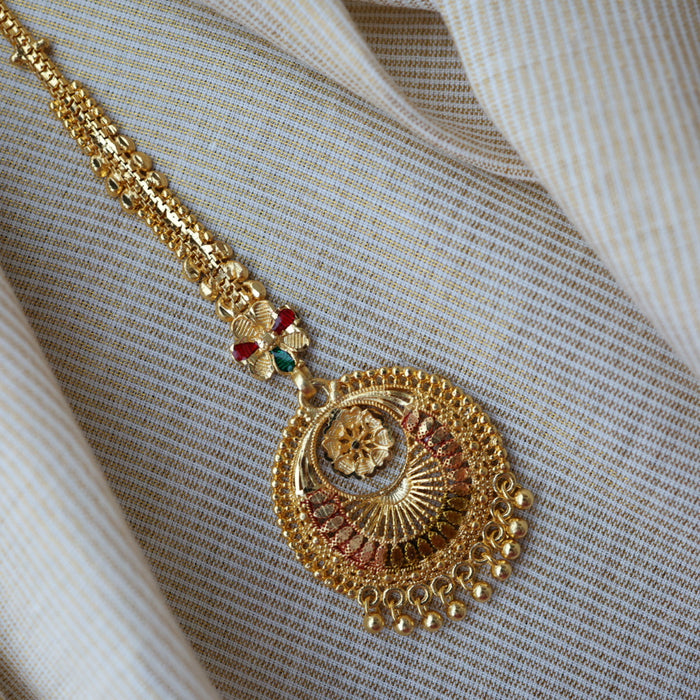 Heritage gold plated maang tikka TH123