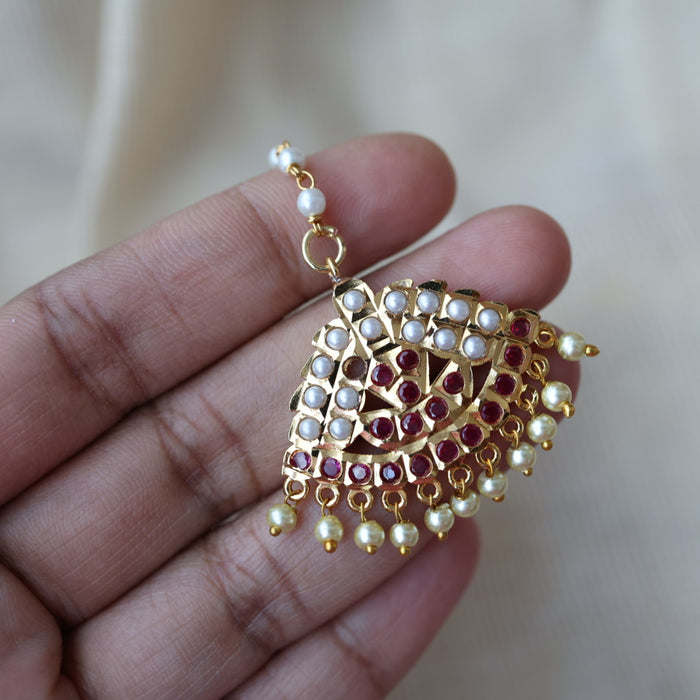 Heritage gold plated maang tikka TH1261