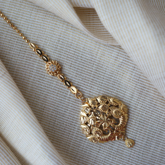 Heritage gold plated maang TH250