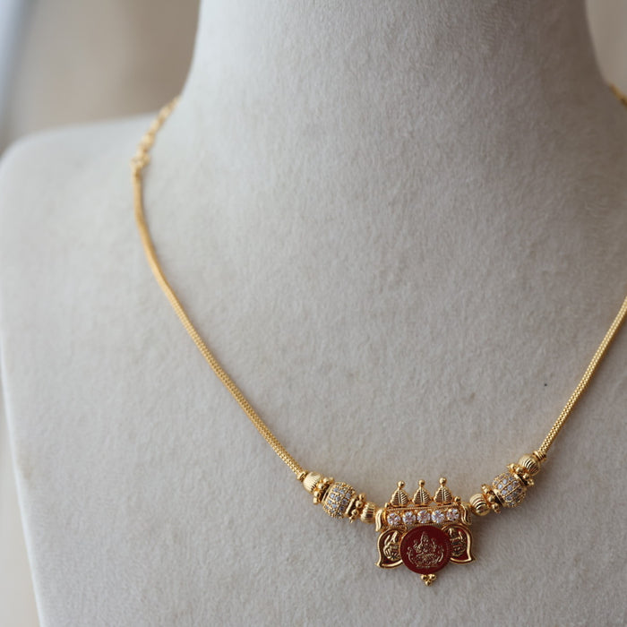Heritage gold plated coin short necklace with earrings H7923