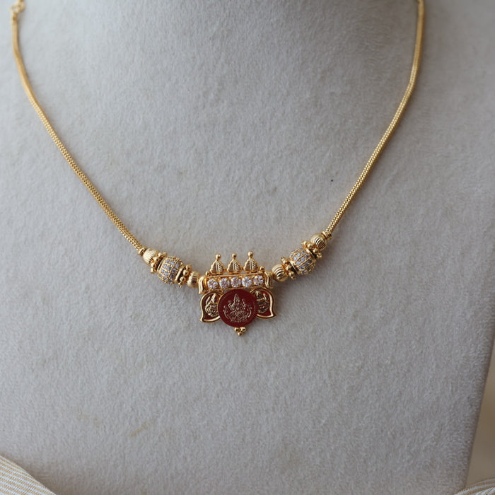 Heritage gold plated coin short necklace with earrings H7923