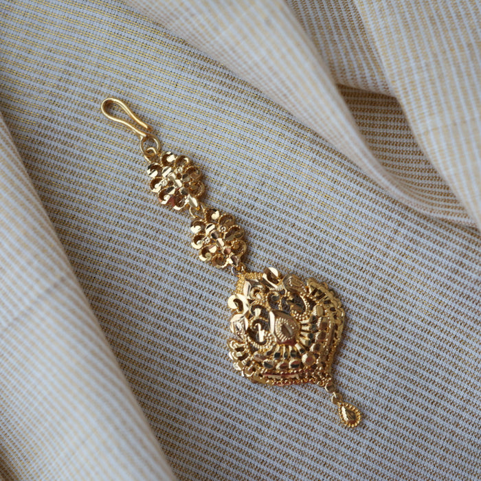 Heritage gold plated maang TH1345