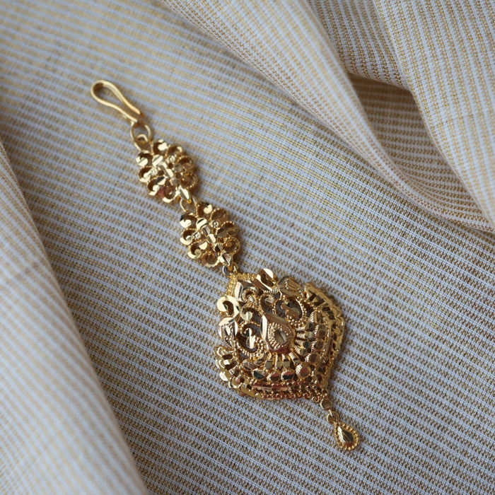 Heritage gold plated maang TH1345