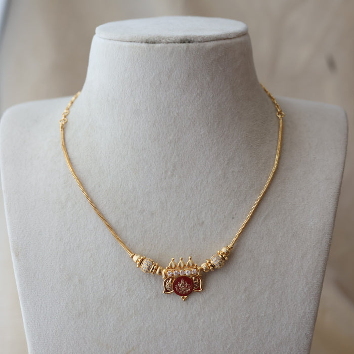 Heritage gold plated coin short necklace with earrings H7923