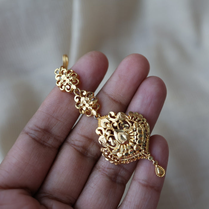 Heritage gold plated maang TH1345