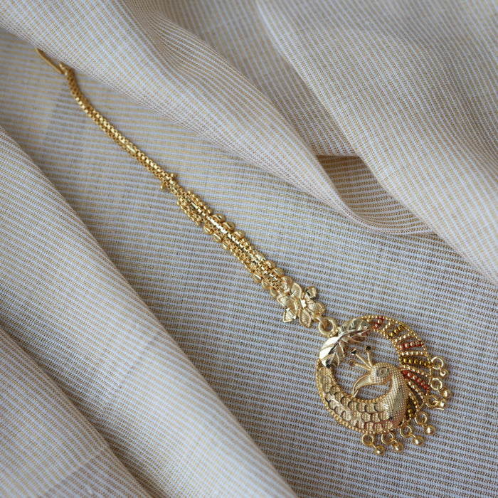 Heritage gold plated maang TH1365