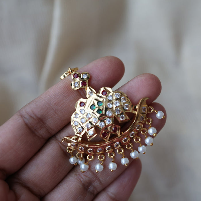 Heritage gold plated maang TH1889