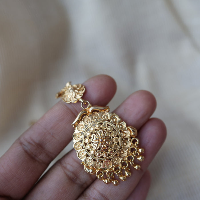 Heritage gold plated maang TH1365