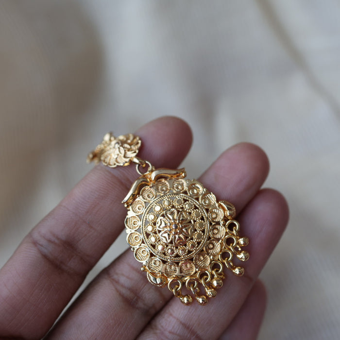 Heritage gold plated maang TH1365
